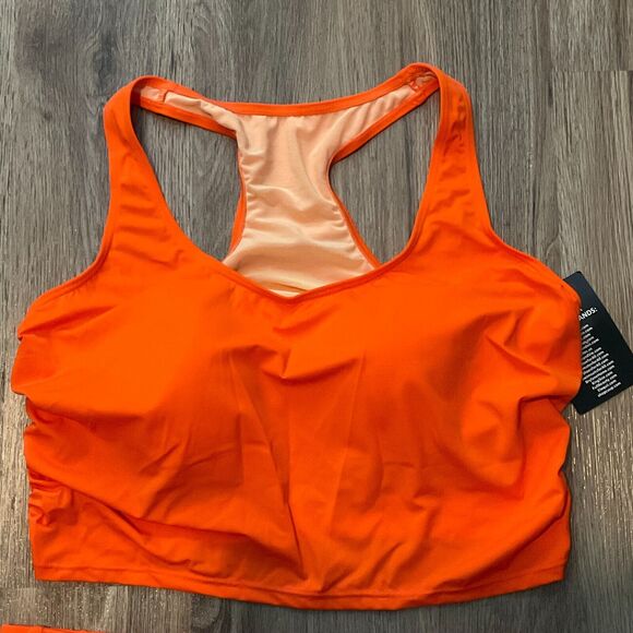Swimsuits for All Women's Plus Size Orange Two Piece Swimsuit Set Size 20 NWT - Picture 2 of 7